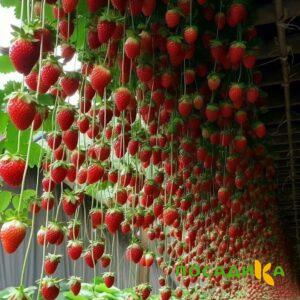 Клубника ампельная Анастасия купить по цене от 370р. в интернет-магазине «Посадика» с доставкой почтой в в Великий Устюге и по всей России – [изображение №1].