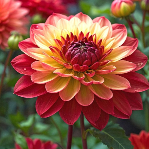 Георгин Оникс Найт купить по цене от 590р. в интернет-магазине «Посадика» с доставкой почтой в в Великий Устюге и по всей России – [изображение №1].