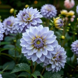 Георгин Акварель купить по цене от 680р. в интернет-магазине «Посадика» с доставкой почтой в в Великий Устюге и по всей России – [изображение №1].